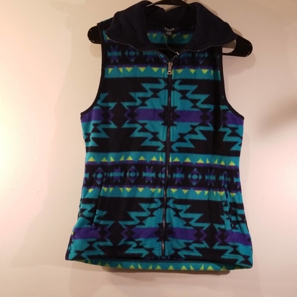 CHAPS zippered vest size medium
